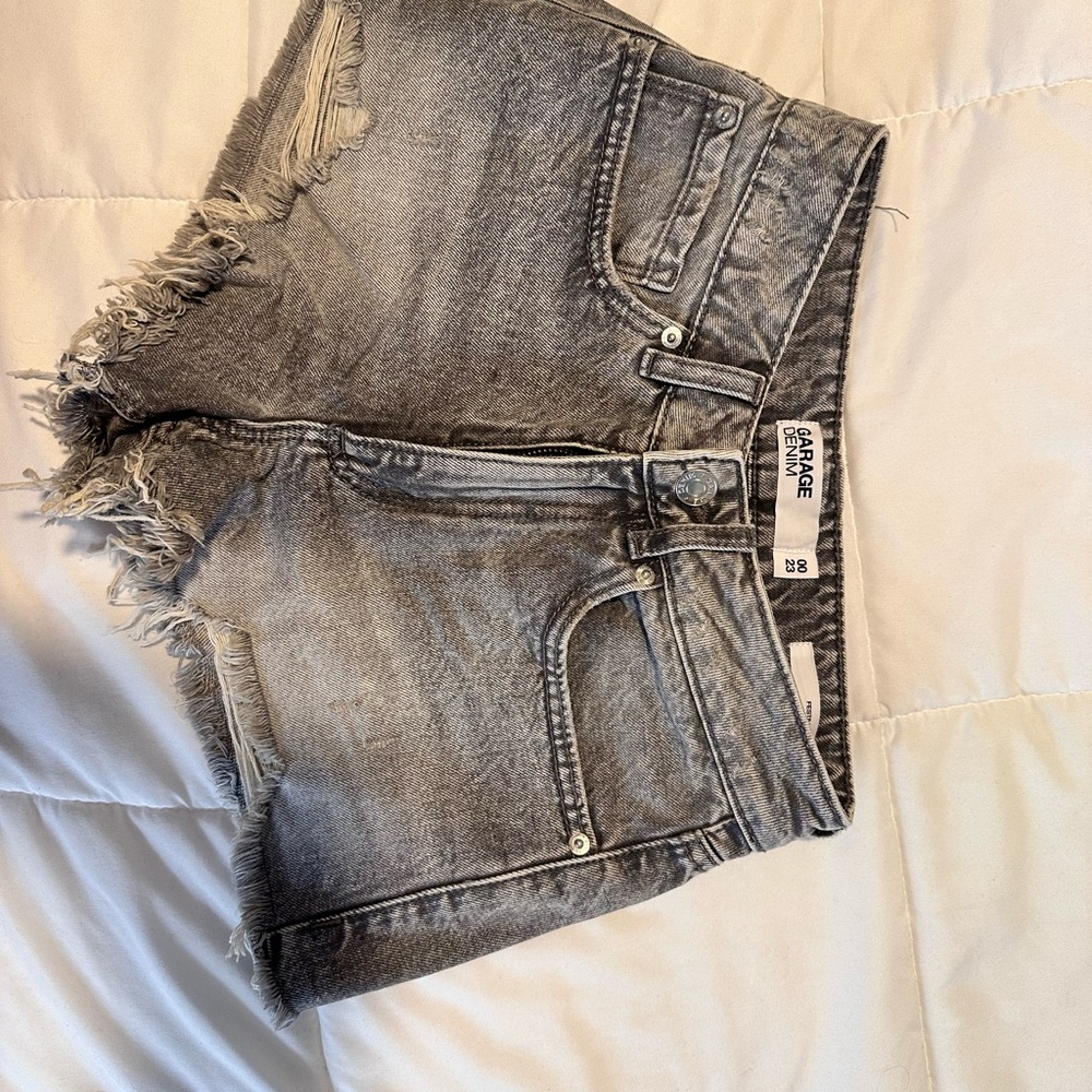 Garage Light Gray Denim Shorts (never worn)